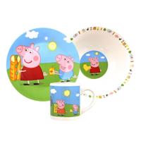 Peppa Pig 3 Piece Ceramic Breakfast Set Extra Image 1 Preview